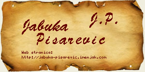 Jabuka Pisarević vizit kartica